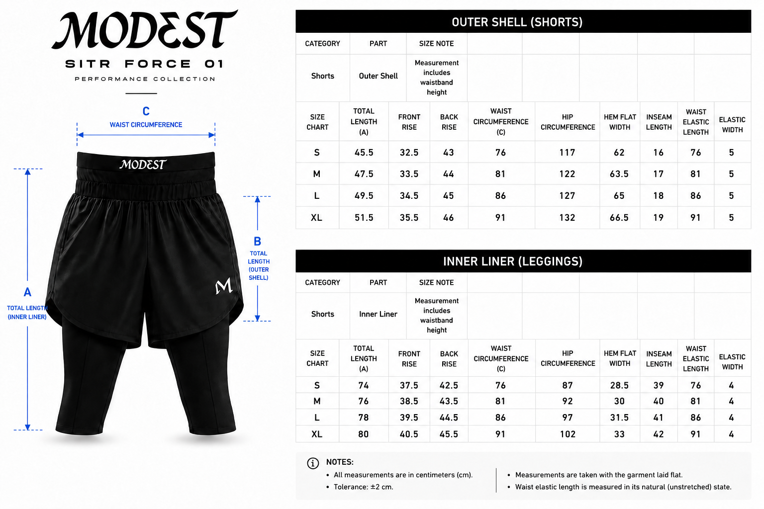Sitr Force 01 - short deportivo Halal, vista lateral